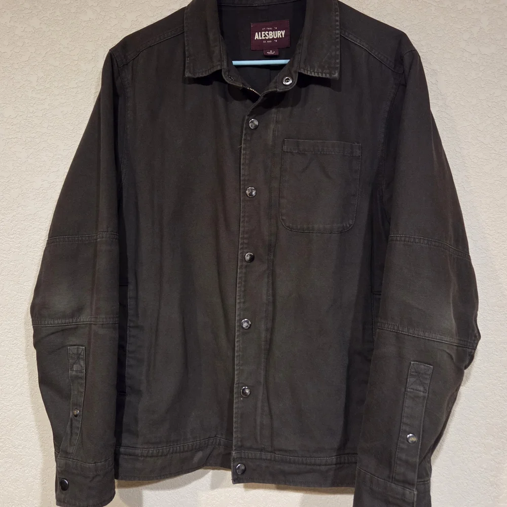 Alesbury Men's Dark Green Military Field Jacket - Picture 2 of 5